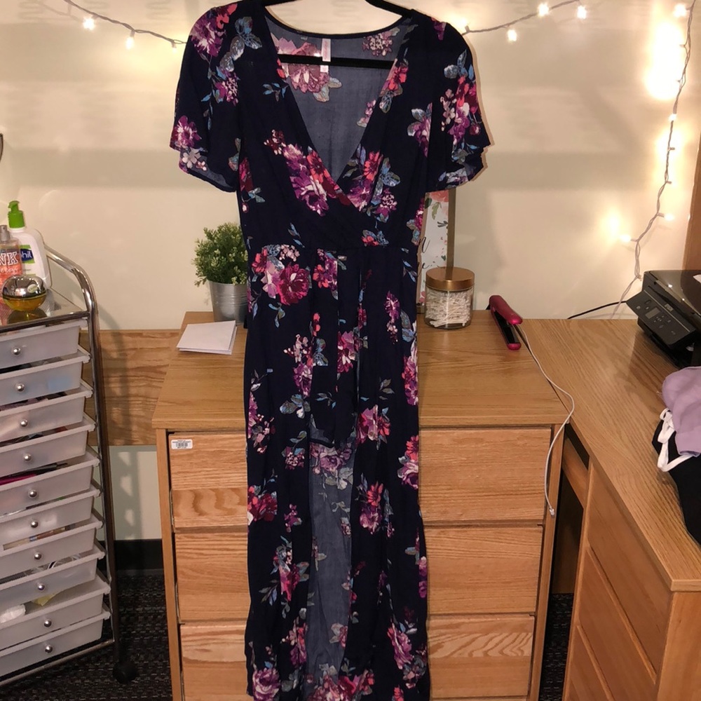 SPRING FLORAL MAXI DRESS/ROMPER